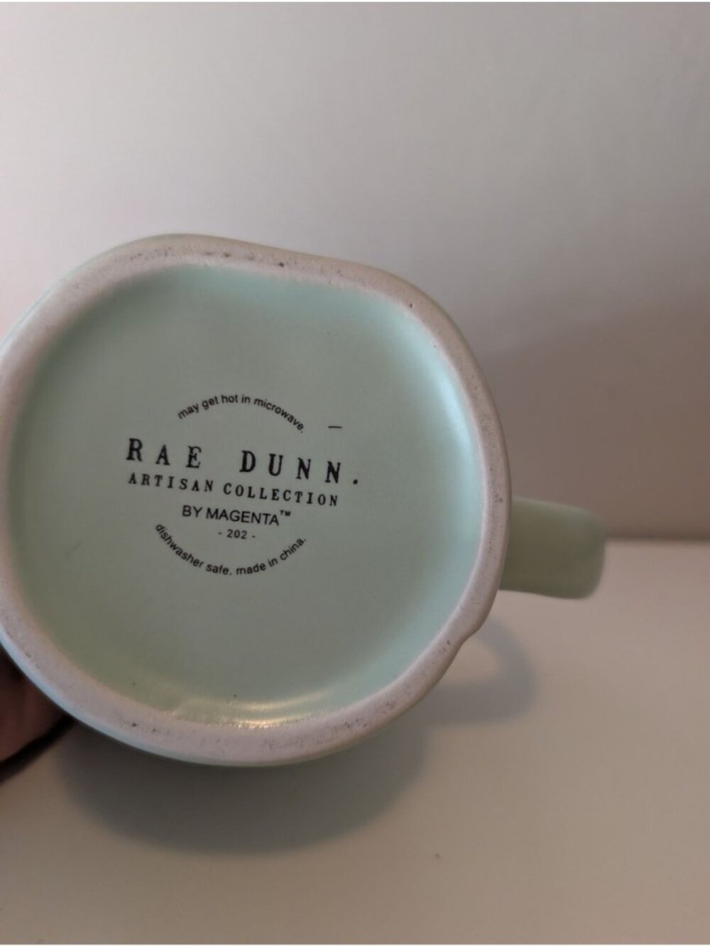 Rae Dunn Artisan Collection Auntie Mug Mint Green Ceramic Coffee Cup - Picture 5 of 6
